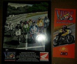 AMA Vintage Motorcycle Days Brochure 1997 Official Program &amp; Car Course ... - $29.69