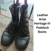 Ariat Heritage III Horse Riding Paddock Boots Black Size 11 D USED image 1