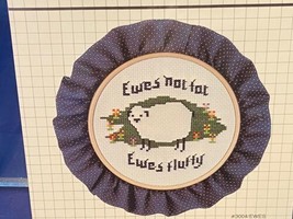 Designs For the Needle Counted Cross Stitch Craft Kit NIP Ewes Not Fat Fluffy - $12.19