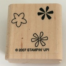 Stampin' Up Flower Confetti Trio Background Rubber Stamp Card Making Craft 2007 - $4.99