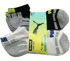 Puma 10 pair low cut moisture wicking arch support socks for girls Kids/... - $18.05