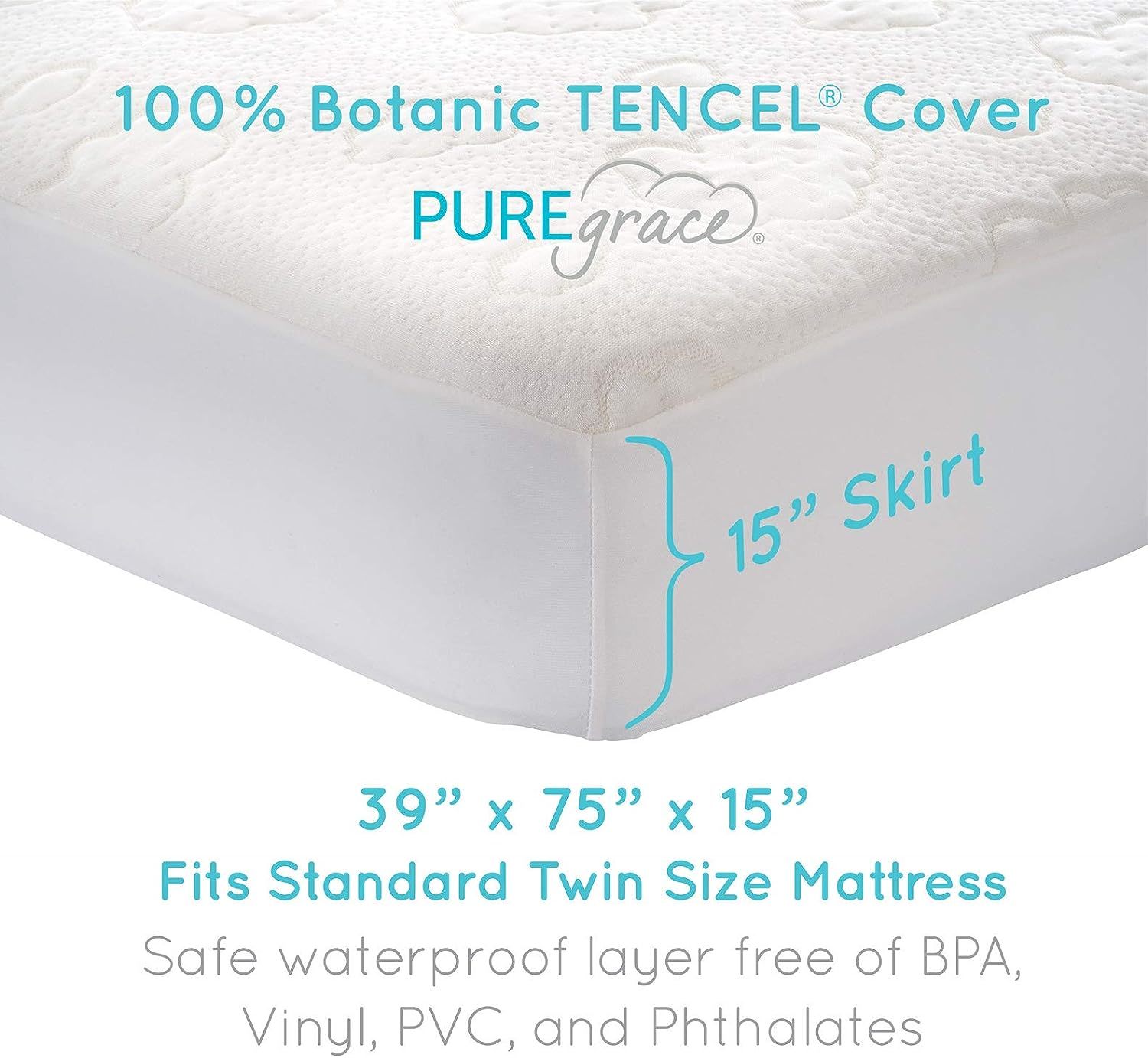Continental Sleep, 1-Inch Foam Topper Convoluted Egg Shell Breathable, Adds  Comfort to Mattress, Twin