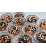 Gourmet Halloween Chocolate Covered Oreo&#39;s - 1 Dozen -White W/ Dark or M... - $31.00