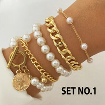Chain Metal Chain Bracelet 4-or 5 piece 5 different Set variation SHOP NOW  - $65.00