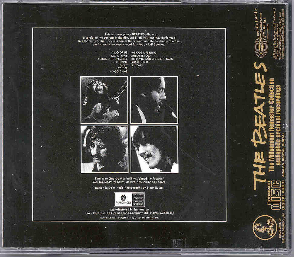 The Beatles - Millennium Remaster Collection Vol. 16 Let It Be - Cds