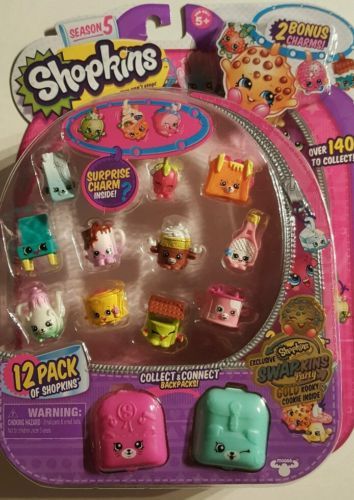 Shopkins Season 5 12 Pack Toys R Us SwapKins Party Exclusive Golden Kooky  Cookie