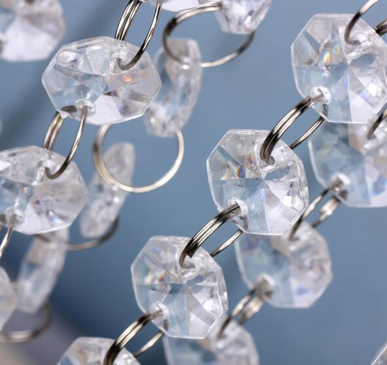 33FT Wedding Acrylic Crystal Garland Diamond Bead Chandelier
