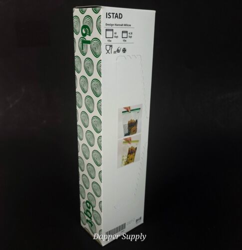 ISTAD Resealable bag, patterned/green, 6/5 qt - IKEA