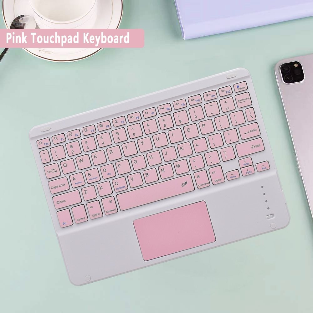 Arabic Hebrew Spanish Korean Keyboard - Touchpad Pink, English keyboard ...