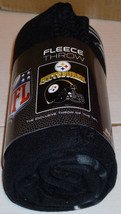 Nfl Nib 50x60 Rolled Fleece Blanket Gridiron Design - Pittsburgh Steelers - $21.95