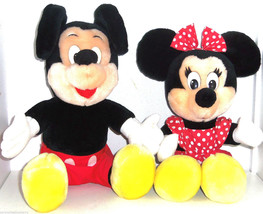 Mickey Minnie Mouse Plush Toy Disneyland Disney World Vintage 1990's - $49.95