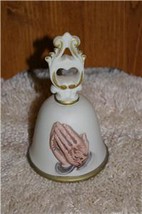 Vintage Homco Praying Hands Bisque Bell Home Interiors &amp; Gifts - $8.00