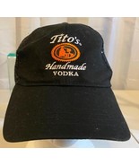 Tito&#39;s Handmade Vodka Austin Texas Baseball Mesh Black Trucker Cap Hat - $14.84