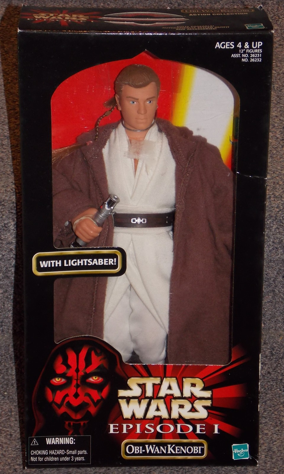 STAR WARS EPISODE 1 QUI-GON JINN ELECTRONIC LIGHTSABER MIB 1999 HASBRO