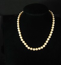 Vintage pearl choker antique wedding necklace 17&quot; pearl necklace Anniver... - $95.00
