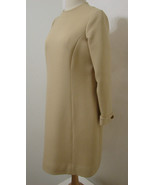ENID MORRIS Dress Vintage 60’s Beige Thick Dual Side Pockets Edie Adams - $70.19