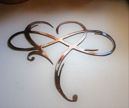 Infinity Heart - Metal Wall Art - Copper and Bronzed Plated 40&quot; x 32&quot; - $235.59