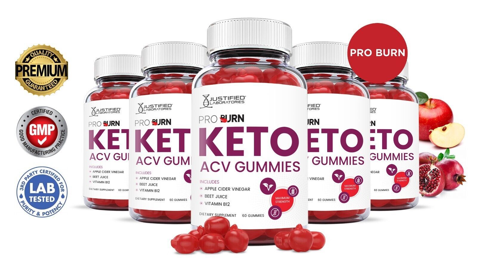 Pro Burn Keto ACV Gummies 1000MG Apple Cider Vinegar 300 GummysOfficial
