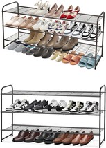 VTRIN Large Shoe Rack Organizer Tall Metal Shoe Rack for Entryway Holds  62-66