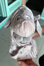 Disney Parks Baby Eeyore in a Hoodie Pouch Blanket Plush Doll New image 1