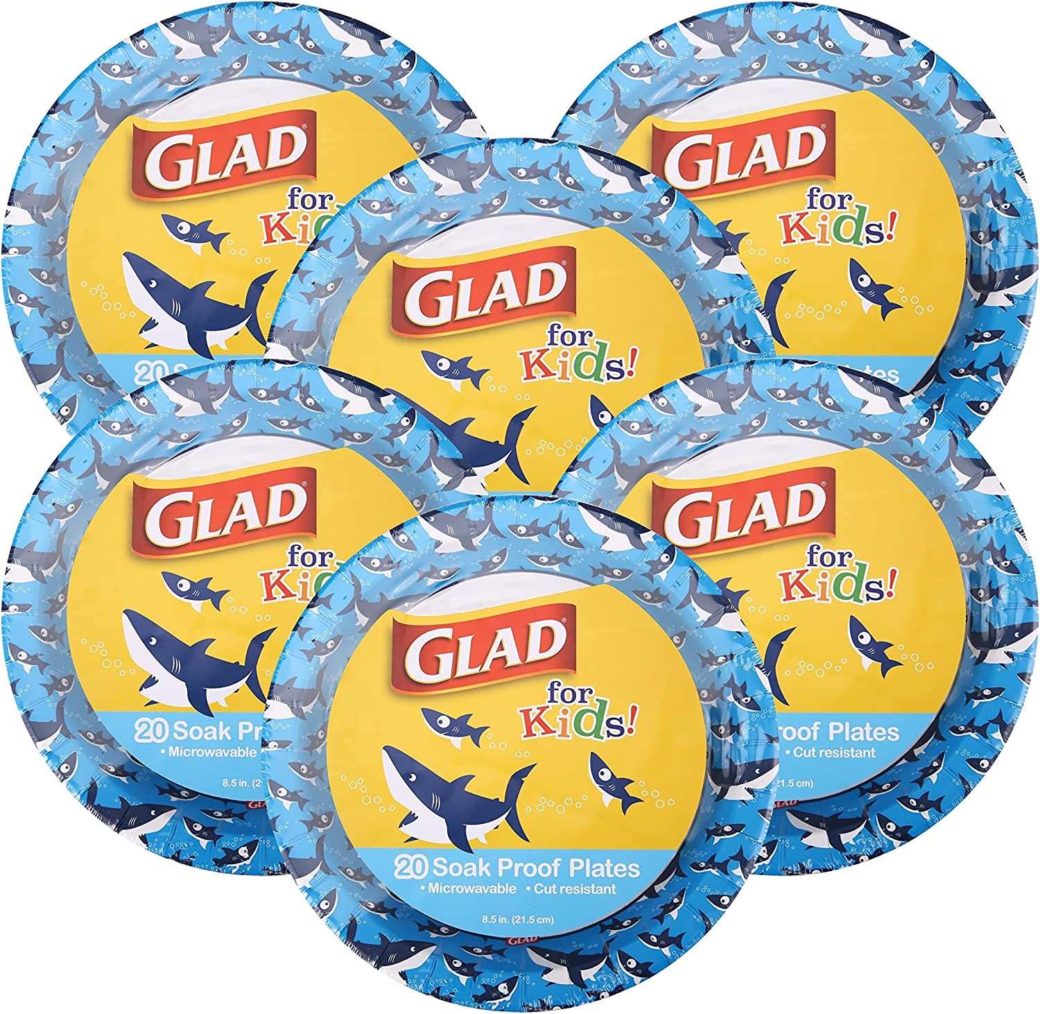 Glad For Kids Shark Paper Plates, 20 Count - and 50 similar items