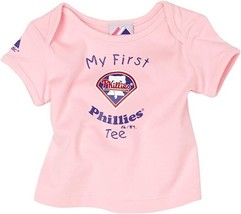Philadelphia Phillies Infant &quot;MY FIRST TEE&quot; in Blue on  Pink  3/6 MONTHS - $19.99