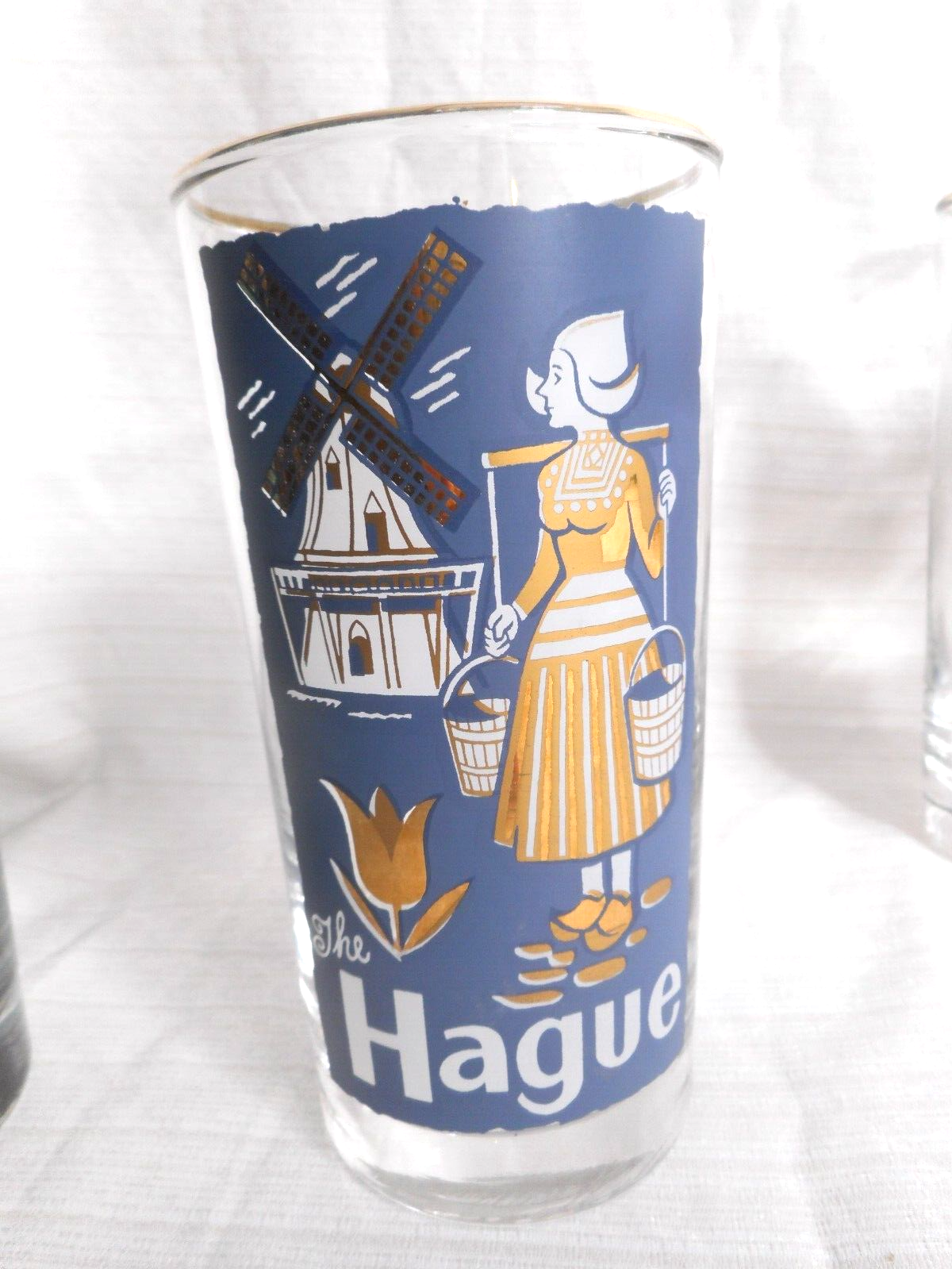 Vintage Libbey International Cities of The World Set8 MCM Highball Glasses 12oz Drinkware