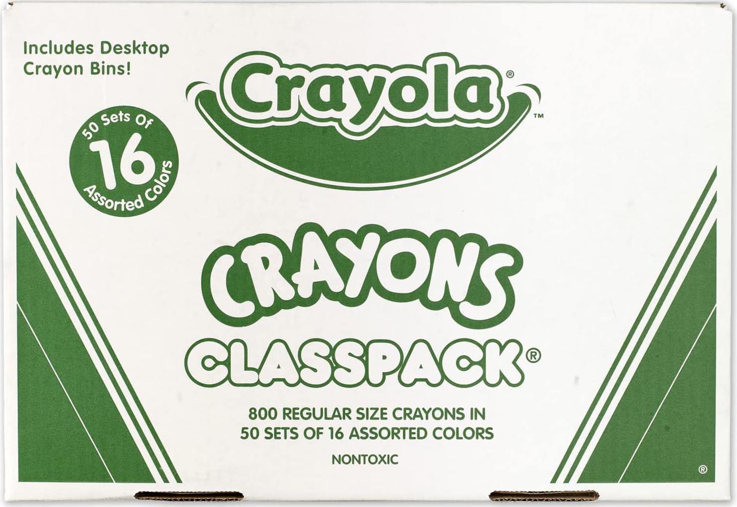  Crayola Jumbo Crayons Classpack, 200 Count, Toddler Crayons,  Bulk School Supplies For Teachers, 8 Colors : Toys & Games