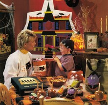 Cross Stitch Halloween Beanbag Game Photo Album Treat Bag Witches Framed Pattern - $8.99