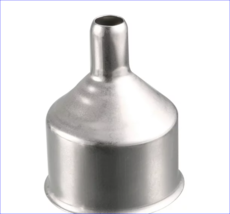 Stainless Steel Oil Bottle Flask Transfer Mini Funnel Silver Tone 2 Pack - $17.55