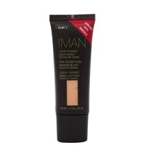 IMAN Luxury Radiance Liquid Makeup, Clay 1,  1 fl oz (30 ml) … - $11.03