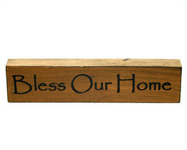 Bless Our Home Inspirational Wooden Shelf Sitter - $3.99