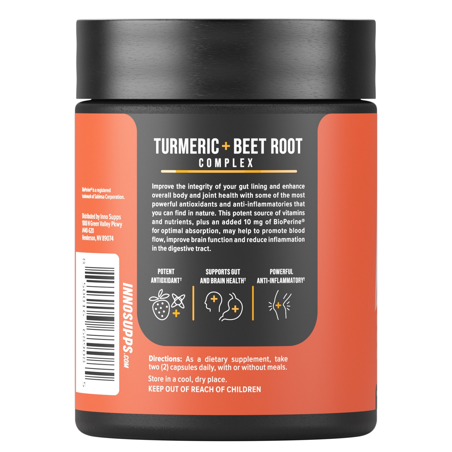 Inno Supps Turmeric Beet Root Complex Antioxidant Gut Health Anti
