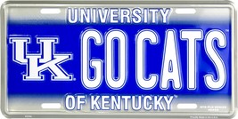 NCAA University of Kentucky GO CATS Metal Car License Plate Sign - $6.95