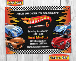 Hot Wheels Birthday Invitation  / Hot Wheels Invitation / Hot Wheels Invite - $7.99