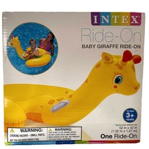 Ride on Swimming Pool Toy Intex Pool Beach Float Vinyl  Baby Giraffe NEW - $29.02