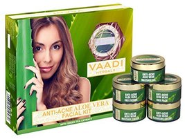 Vaadi Herbals Anti Acne Aloe Vera Facial Kit with Green Tea Extract, 270g - $35.99