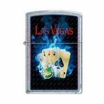 Zippo Lighter- All in Las Vegas Ace Card Black Matte Windproof Lighter  #Z5119