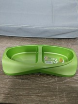 Van Ness Lightweight Double Bowl Diner Dish Green Small Safe For Pets - ... - $8.79