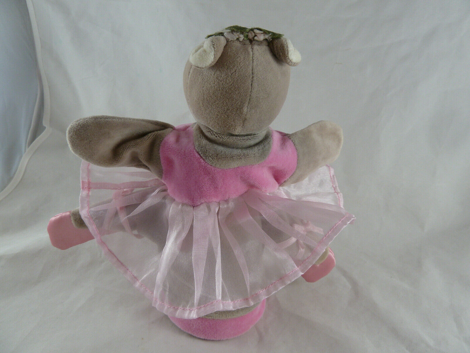 Jellycat Hand Puppet Hippo in Ballet tutu and slippers 9" 1970Now