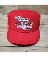 VTG Bill Elliott Coors Motorcraft Red Corduroy Snapback Hat Cap NASCAR M... - $49.45