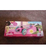 New Sakar Kids Barbie 3 Wheel Tilt Scooter Pink Ages 3+ Easy Balance Wid... - $62.22