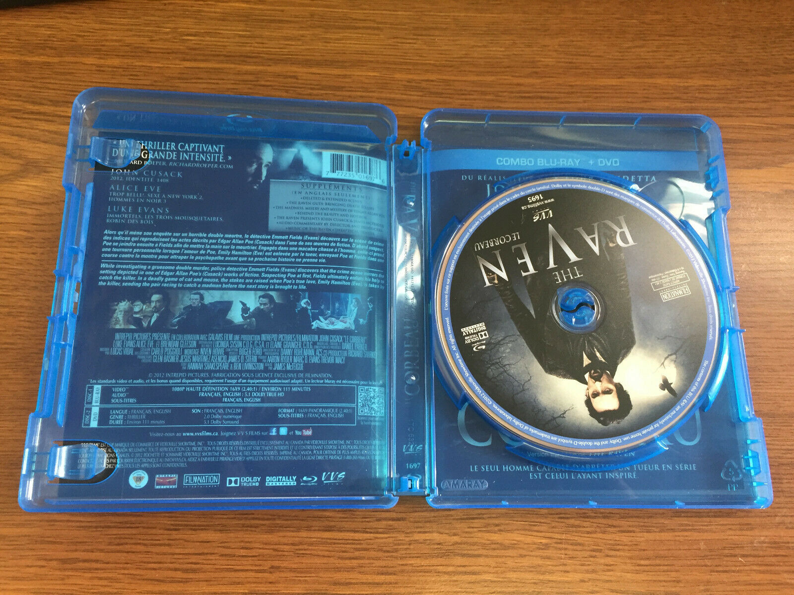 The Raven Blu-ray John Cusack, Luke Evans, Brendan Gleeson, Kevin ...