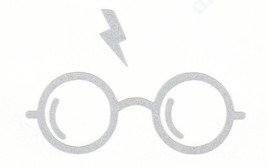 Reflective Harry Potter glasses scar vinyl decal sticker RTIC window helmet - $3.46+