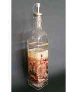 OLIVE OIL VINEGAR DISPENSER Vineyard Mediterranean Tuscan Glass Bottle C... - $9.99