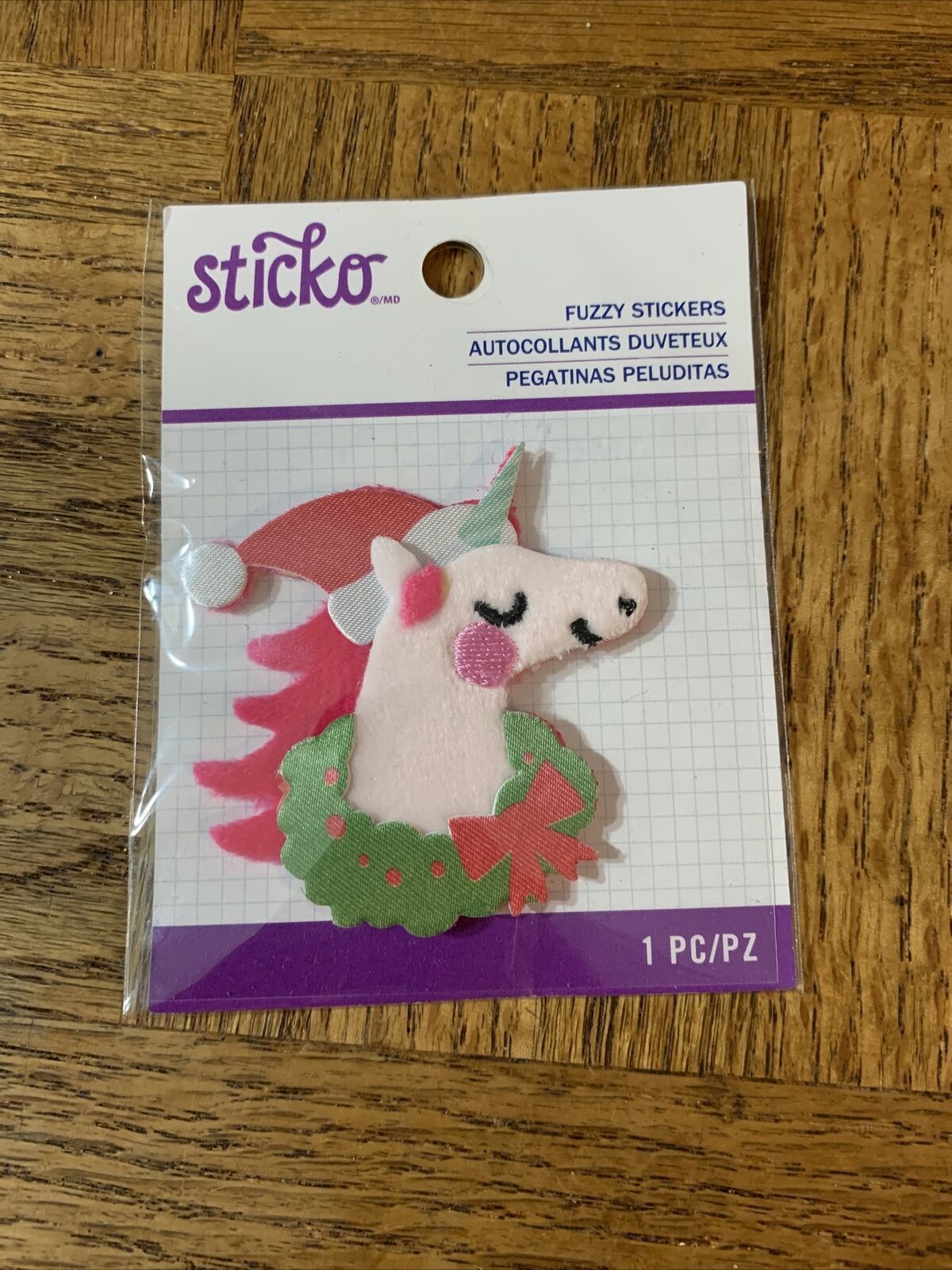 Sticko Fuzzy Stickers Unicorn