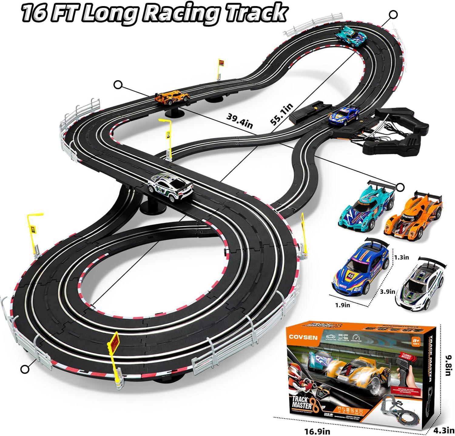 Carrera GO!!! 62548 Max Performance Electric Powered Slot Car Racing Kids  Toy Race Track Set Includes 2 Hand Controllers and 2 Cars in 1:43 Scale