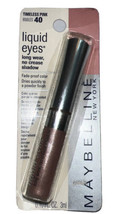 Maybelline Liquid Eyes Long Wear No Crease Shadow #40 Timeless Pink (New/Sealed) - $18.09