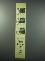 1960 King George IV Scotch Ad - Uisge Beatha - $14.99