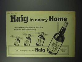 1960 Haig Gold Label Scotch Ad - Every Home - $14.99